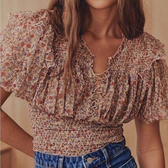 Free People Beatrice Top XS - Picture 2 of 9